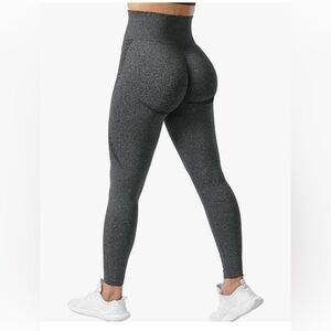 YEOREO Women Seamless Workout Legging Contour Yoga Pants Gray